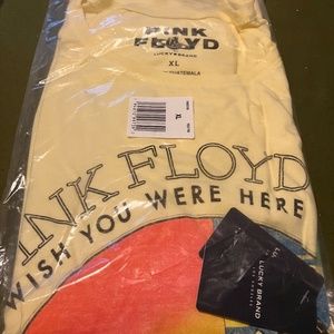 Macy’s Pink Floyd Wish You Were Here long sleeved shirt in yellow…
